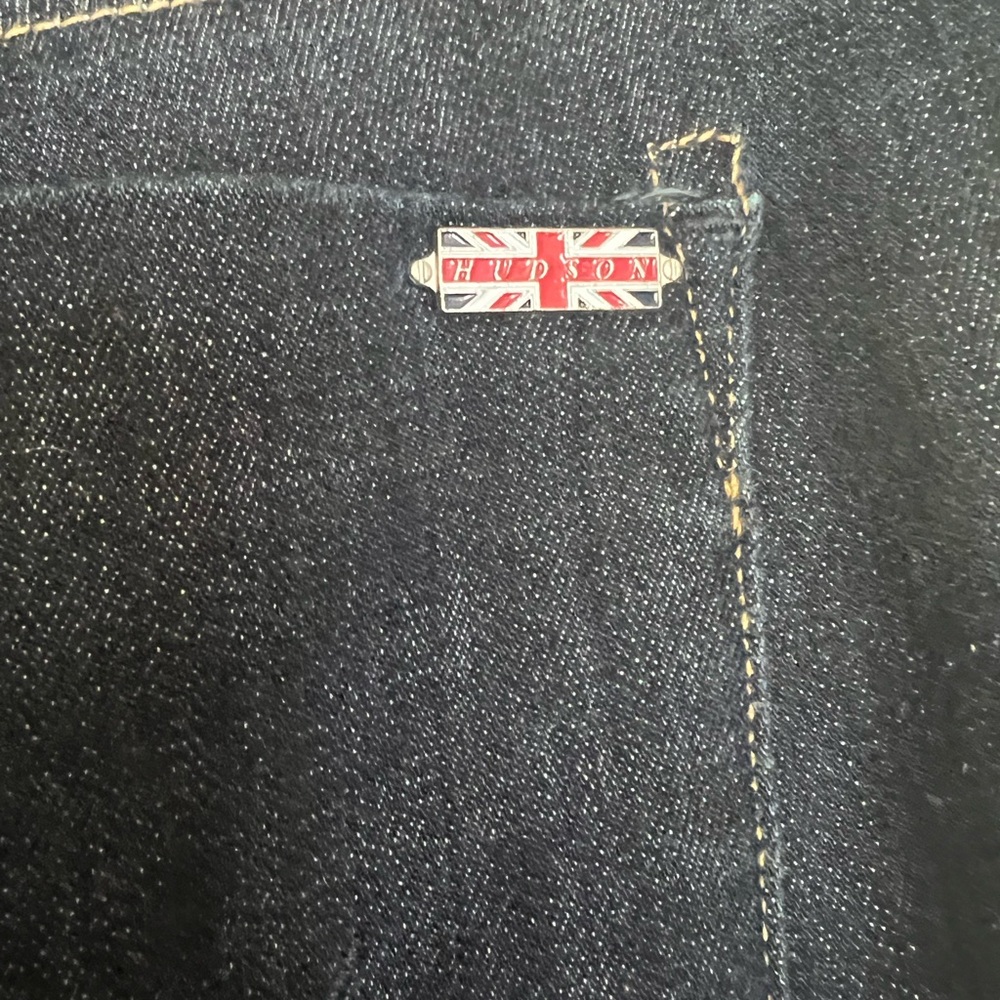 Hudson Jeans Women 28 Blue Denim Pants Low Rise Preppy Dark Wash USA Y2K - Picture 4 of 6
